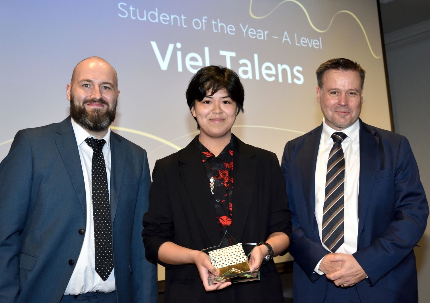 Viel Talens at student of the year awards