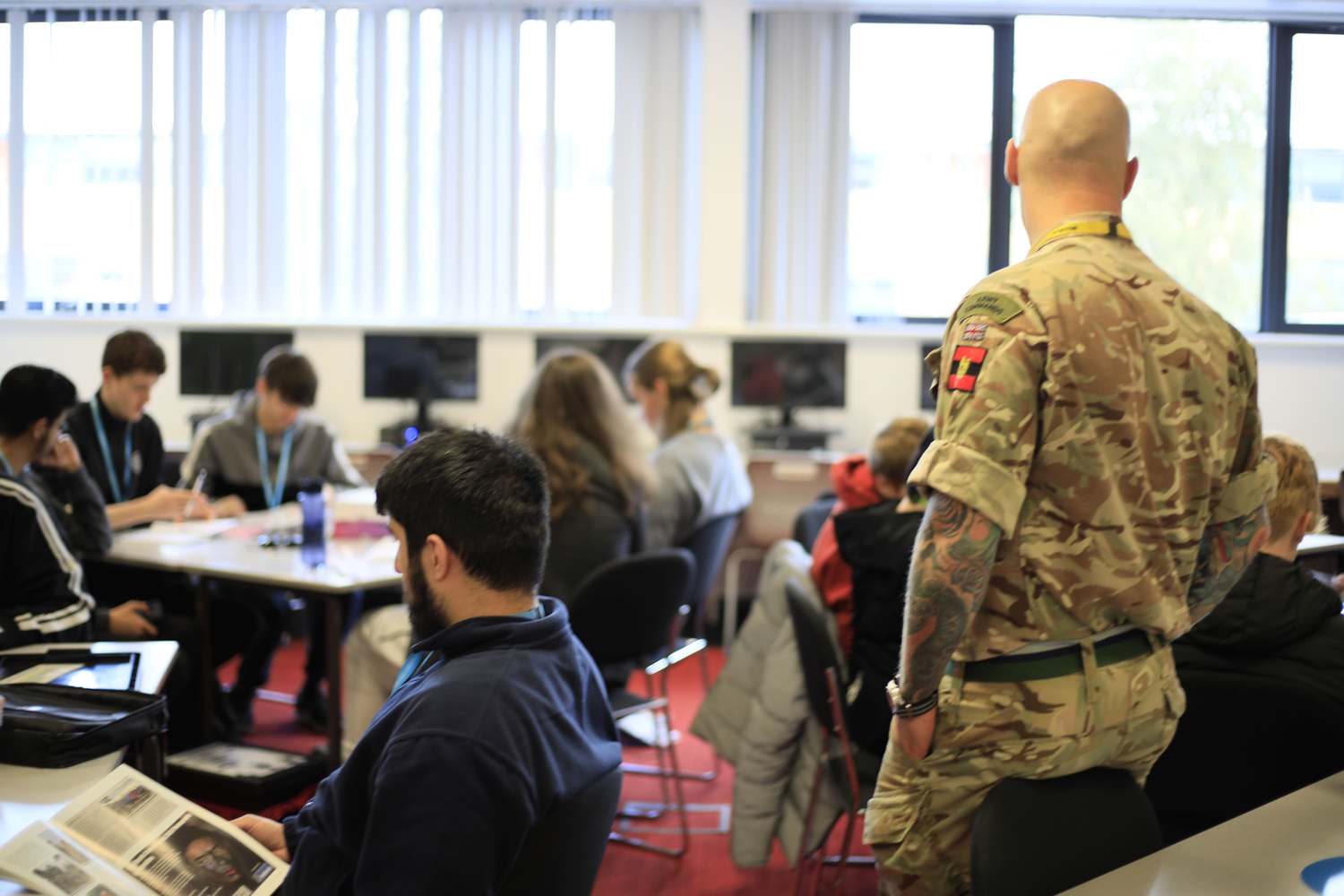 public uniformed services students with army general