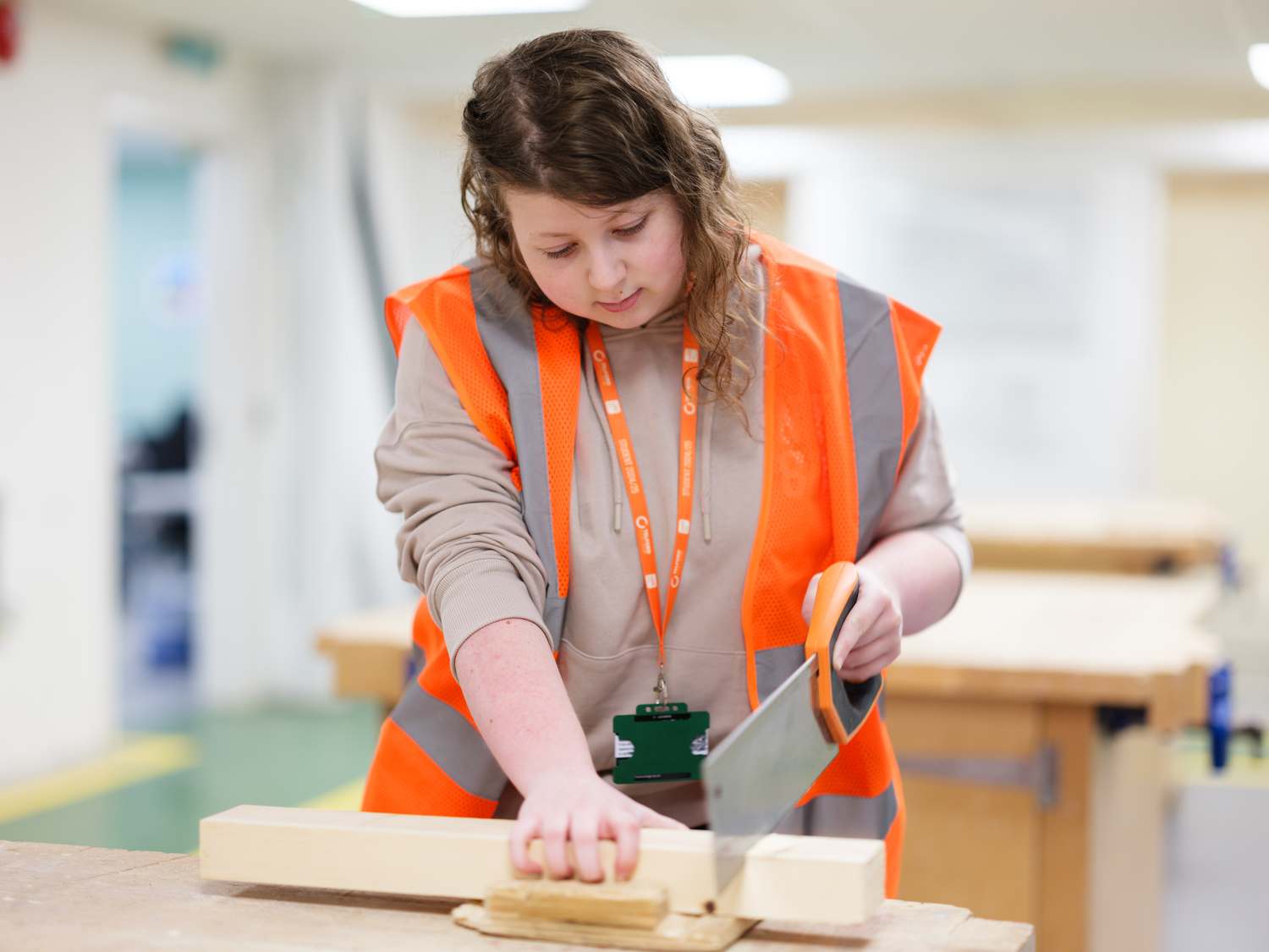 students in Construction Centre Telford College