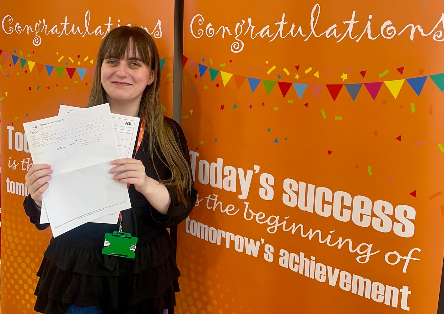 Amber Norton, who got an A-star in sociology