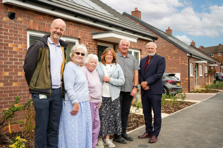 Construction students help to build new Telford homes