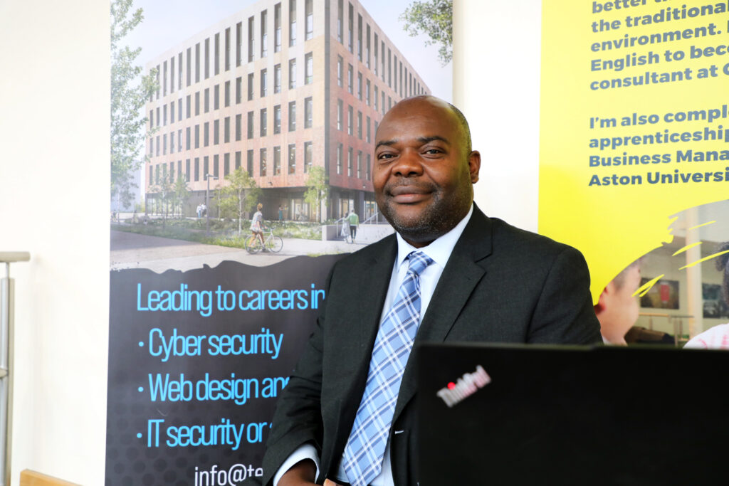 Bright Chitanda, learner manager for digital, computing and IT at Telford College