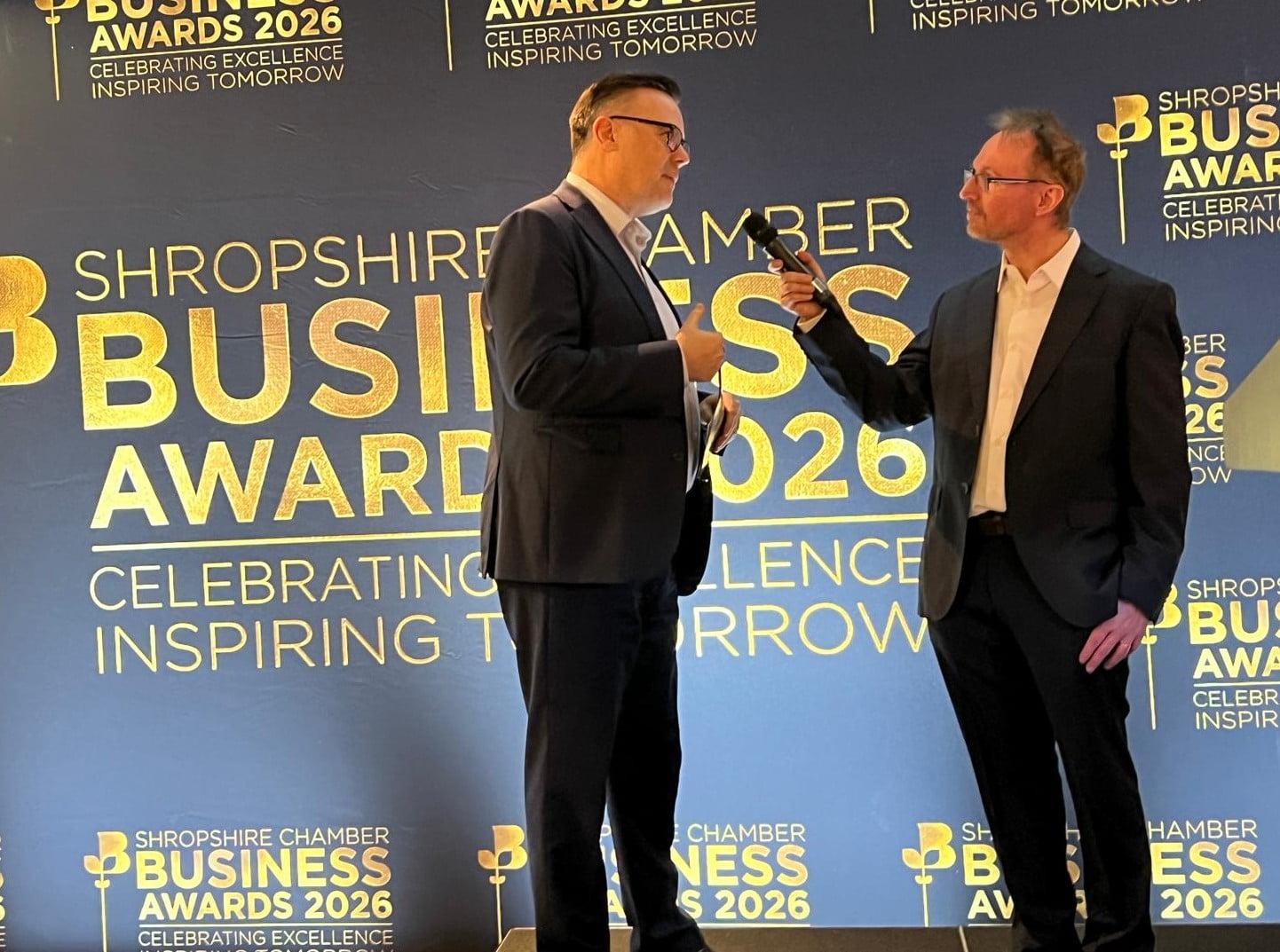 Lawrence Wood at launch of 2026 Shropshire Chamber Business Awards