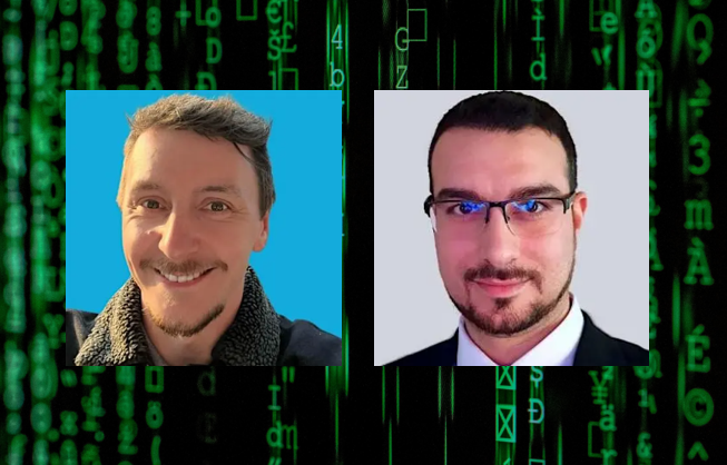 Dan Vaughan, left, and Professor Haider Al-Khateeb