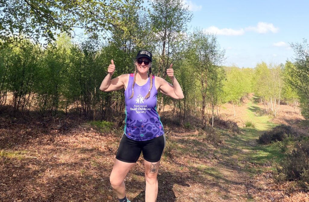 Charlotte Cain prepares for the marathon