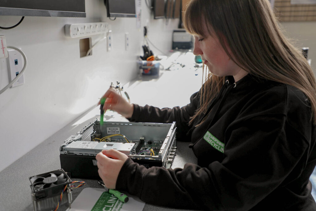 Aimee at Shropshire IT Recycling